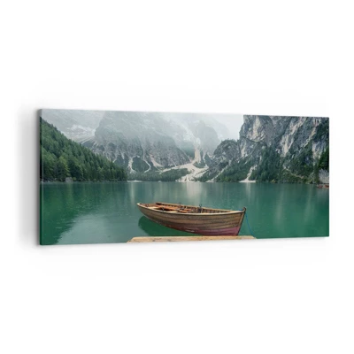 Canvas picture - Boat Found Solitude - 120x50 cm