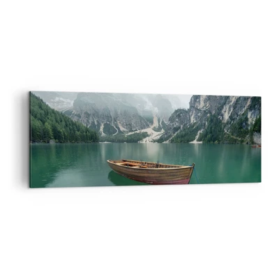 Canvas picture - Boat Found Solitude - 140x50 cm