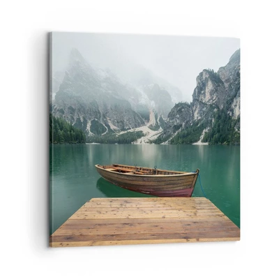 Canvas picture - Boat Found Solitude - 60x60 cm