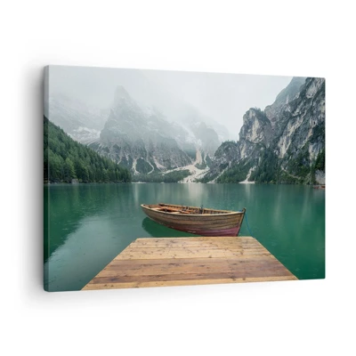 Canvas picture - Boat Found Solitude - 70x50 cm