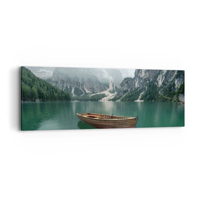 Canvas picture - Boat Found Solitude - 90x30 cm