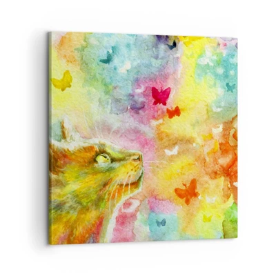 Canvas picture - Cat's Dream - 60x60 cm