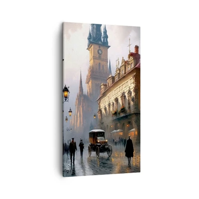 Canvas picture - Charm of Evening in Prague - 45x80 cm