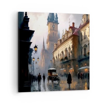 Canvas picture - Charm of Evening in Prague - 50x50 cm