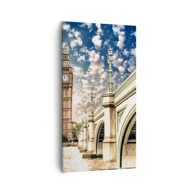 Canvas picture - Clouds over the Thames - 55x100 cm