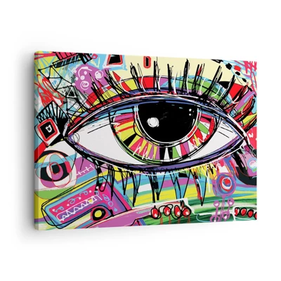 Canvas picture - Colourful Eye - Colourful Soul - 70x50 cm