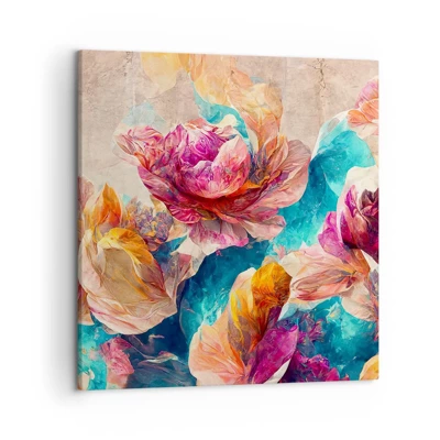 Canvas picture - Colourful Splendour of a Bouquet - 50x50 cm