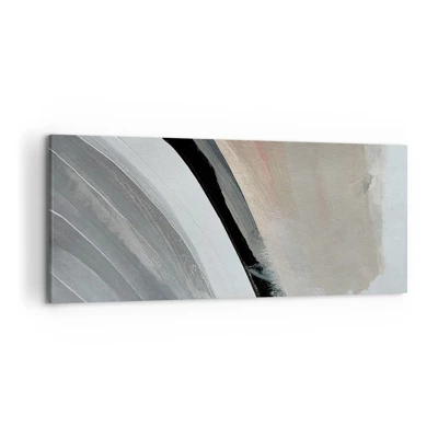 Canvas picture - Composition: Arc of Black and Grey - 120x50 cm