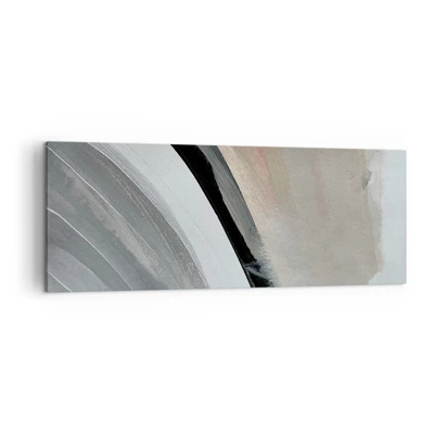 Canvas picture - Composition: Arc of Black and Grey - 140x50 cm