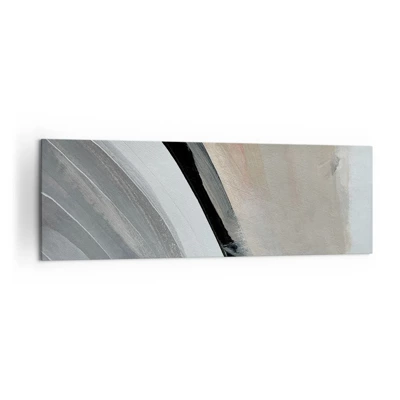 Canvas picture - Composition: Arc of Black and Grey - 160x50 cm