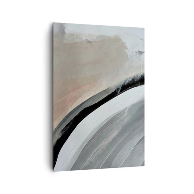 Canvas picture - Composition: Arc of Black and Grey - 70x100 cm