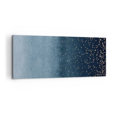 Canvas picture - Composition - Blue Phases - 100x40 cm