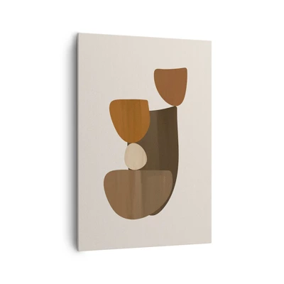 Canvas picture - Composition in Brown - 70x100 cm
