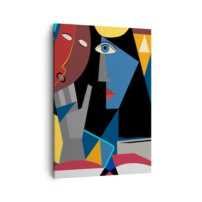 Canvas picture - Conversation of Cubists - 50x70 cm