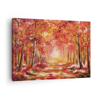 Canvas picture - Copper Forest - 70x50 cm