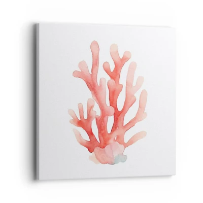 Canvas picture - Coral Colour Colars - 40x40 cm