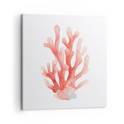 Canvas picture - Coral Colour Colars - 60x60 cm