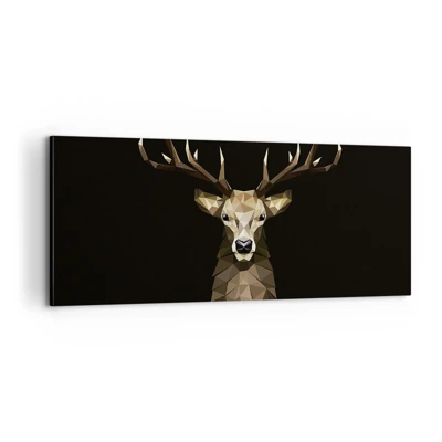 Canvas picture - Cubist Deer - 100x40 cm