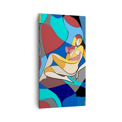 Canvas picture - Cubist Nude - 55x100 cm