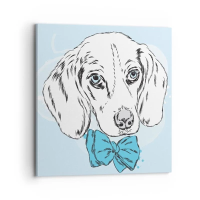 Canvas picture - Dog Elegance - 70x70 cm