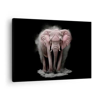 Canvas picture - Don't Think About a Pink Elephant! - 70x50 cm