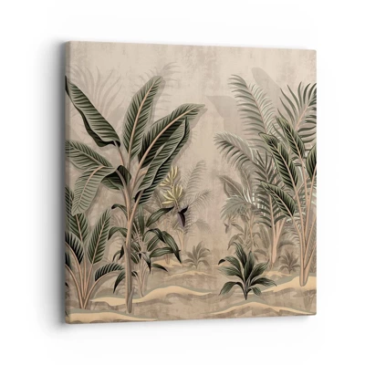 Canvas picture - Engraving in Colonial Style - 40x40 cm