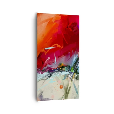 Canvas picture - Explosion of Lights and Colours - 65x120 cm