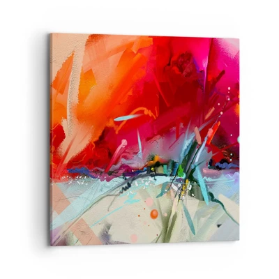 Canvas picture - Explosion of Lights and Colours - 70x70 cm