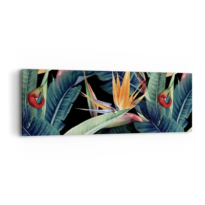 Canvas picture - Flaming Flowers of the Tropics - 90x30 cm