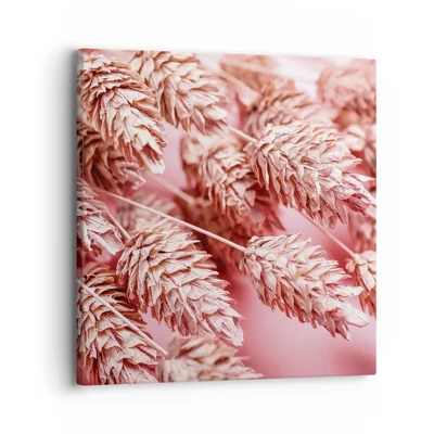 Canvas picture - Flowery Cascade in Pink - 30x30 cm