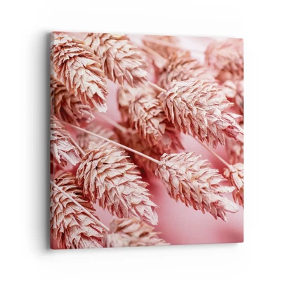 Canvas picture - Flowery Cascade in Pink - 40x40 cm