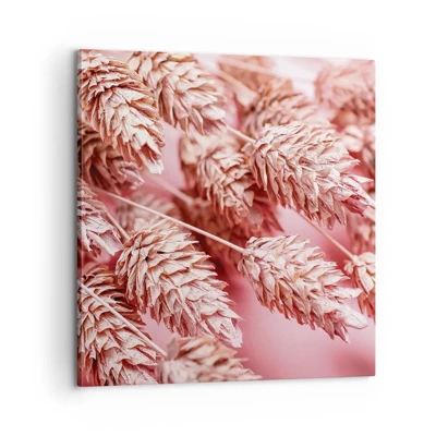 Canvas picture - Flowery Cascade in Pink - 60x60 cm