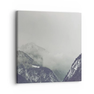 Canvas picture - Foggy valley - 30x30 cm