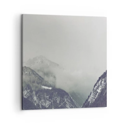 Canvas picture - Foggy valley - 60x60 cm