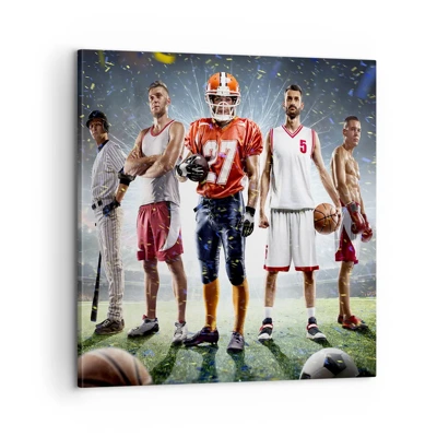 Canvas picture - Gladiators of the Pitch - 60x60 cm
