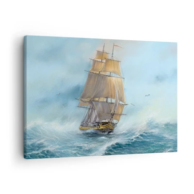 Canvas picture - Gliding on the Waves - 70x50 cm