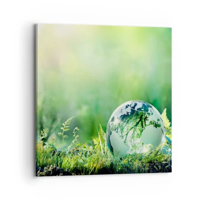 Canvas picture - Green Planet - 70x70 cm