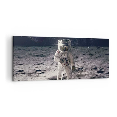 Canvas picture - Greetings from the Moon - 100x40 cm