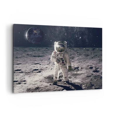 Canvas picture - Greetings from the Moon - 100x70 cm