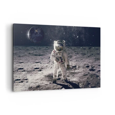 Canvas picture - Greetings from the Moon - 120x80 cm