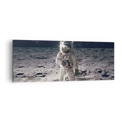 Canvas picture - Greetings from the Moon - 140x50 cm