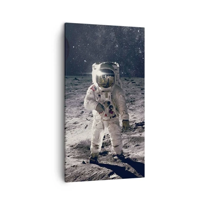 Canvas picture - Greetings from the Moon - 45x80 cm
