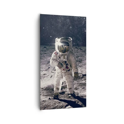 Canvas picture - Greetings from the Moon - 65x120 cm