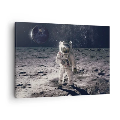 Canvas picture - Greetings from the Moon - 70x50 cm