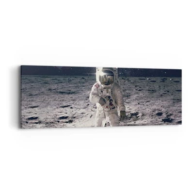 Canvas picture - Greetings from the Moon - 90x30 cm