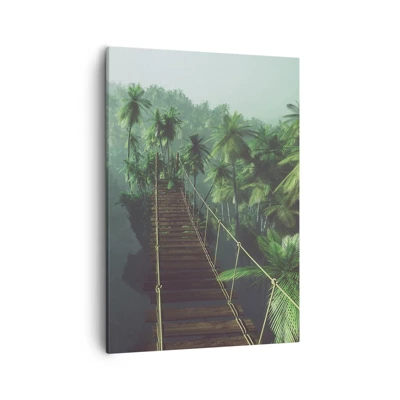 Canvas picture - Hanging Bridge in the Green - 50x70 cm