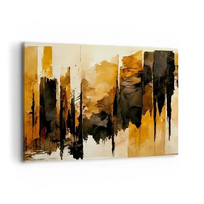 Canvas picture - Harmony of Black and Gold - 100x70 cm