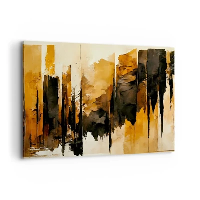 Canvas picture - Harmony of Black and Gold - 120x80 cm