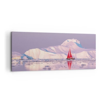 Canvas picture - Heat of the Sail, Cold of the Ice - 100x40 cm