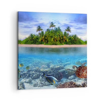 Canvas picture - Heavenly Island Invites You - 50x50 cm